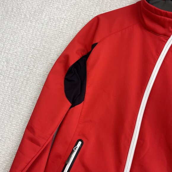 Y2K Salomon Soft Shell Jacket Clima Wind Red Mens Medium Hiking Outdoor - Picture 4 of 14